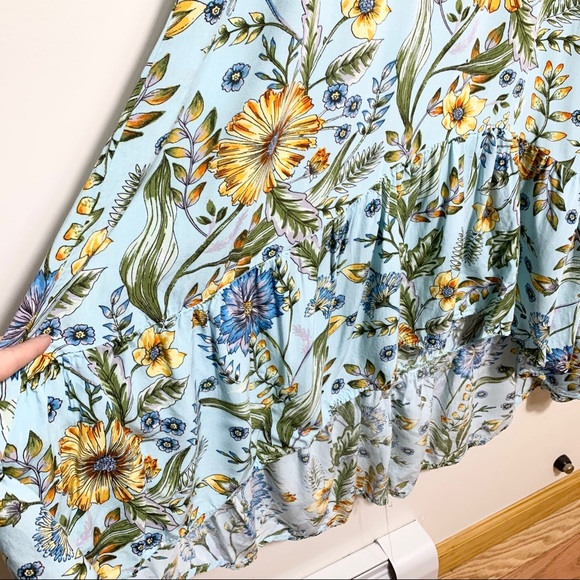 ABEL THE LABEL Floral Flutter Sleeve Maxi Dress - Picture 4 of 14